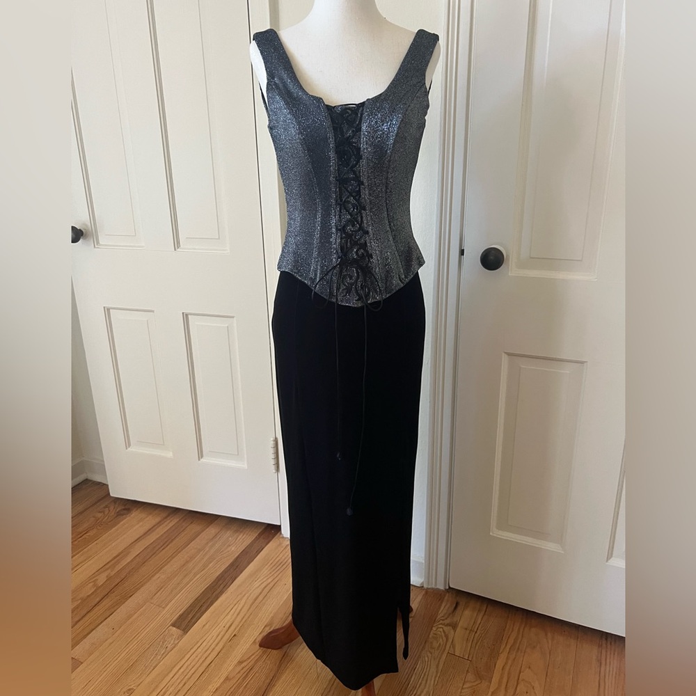 Vintage Velvet Corset Style Dress